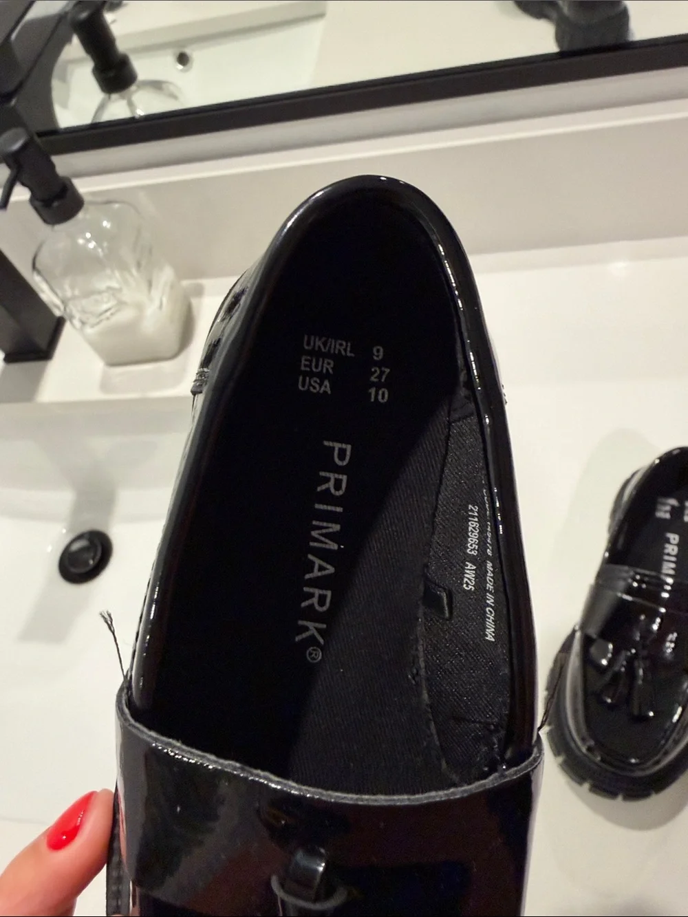 Primark Black Patent Tassel Loafers for Kids